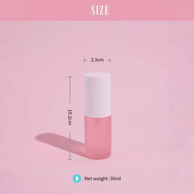 Custom LOGO 30ml Compact Pink Aquatic Lighting Makeup Fixing Mist Travel-Friendly Skin Enhancer