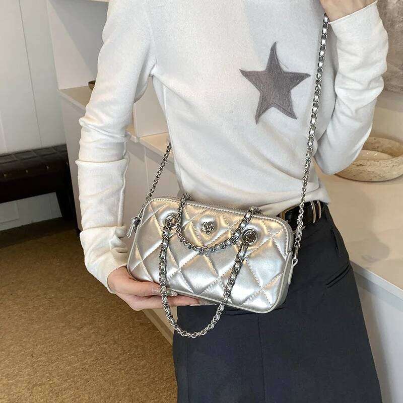 Light Chain Ladies Dia Small Square 2025 Summer Fashion Simple Casual All-Match One-Shoulder Messenger Bag