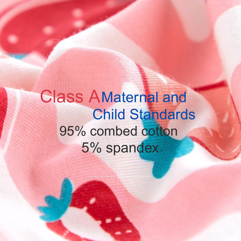 Breathable Lightweight Cotton Children's Shorts for Hot Weather Girls, available in multiple sizes Combination of 2 items - 208