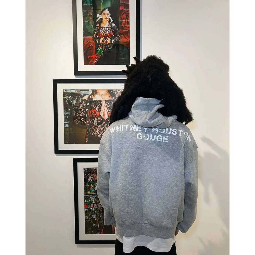 New Gothic Haruku Sportswear Trend Printed Hoodie Y2k Top New Street Clothing Men And Women Zippered Hooded