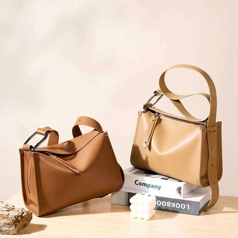 2023 Fashion Design Women's Shoulder Bag Cowhide Tote Handbag For Ladies Female Large Capacity Crossbody Messenger Pack