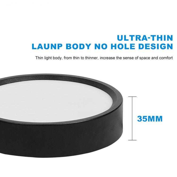 Circular LED Ceiling Lights - Ultra-Thin Surface-Mounted Downlights for Corridors-LCBT15