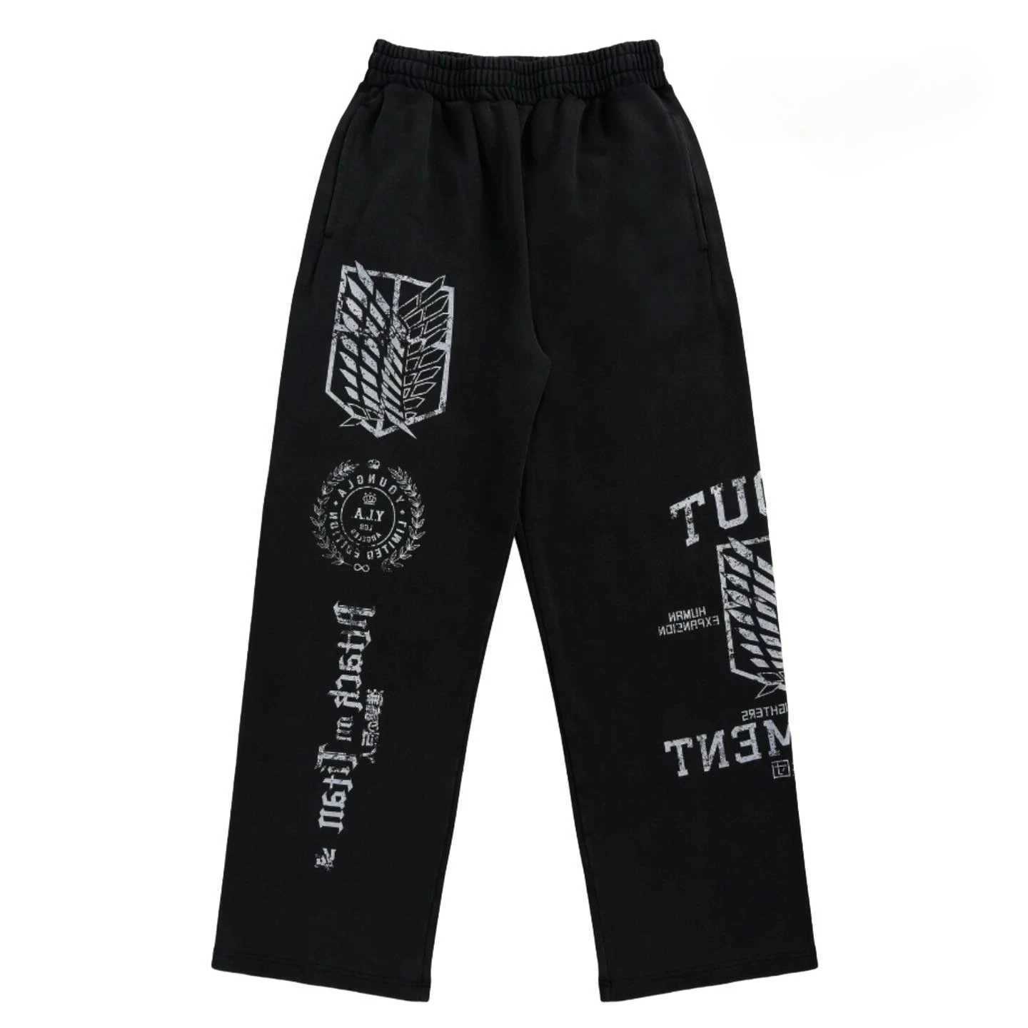 2K Attack on Titan Pants Men Baggy Popular Trouser Wide Leg Harajuku Streetwear Casual Vintage Hip Hop Joggers Women Clothing X250828