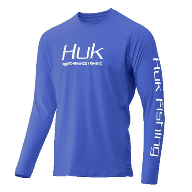 HUK Camouflage Fishing Clothes UPF 50 Fishing Shirts men Outdoor Summer Sun Protection Long sleeve Fish Apparel Camisa De Pesca 240709