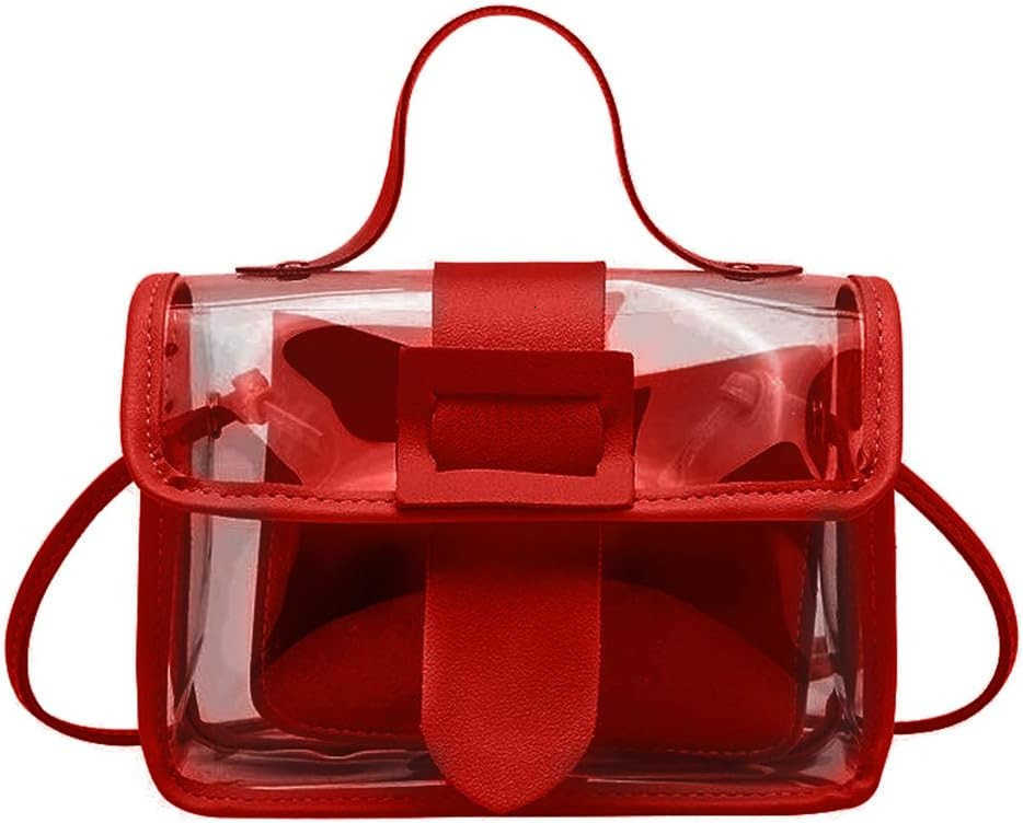Clear PVC Crossbody Bag Handbag Approved for Stadiums Z25909