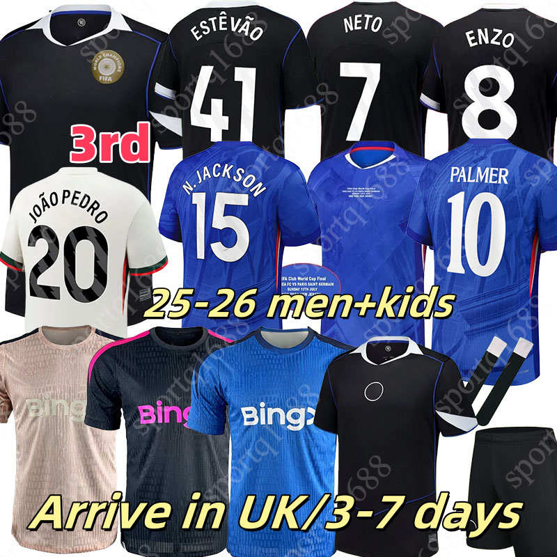 ChelseasO25 26 jersey 4XL football shirt 25 26 new third kit Joao Pedro ESTEVAO Liam Delap Pedro Neto JAMIE GITTENS soccer jerseys new season home shirt men kids player