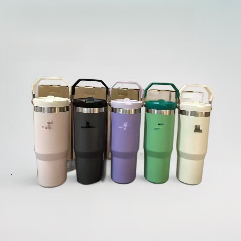 304 stainless steel insulated cup 30oz with handle car cup