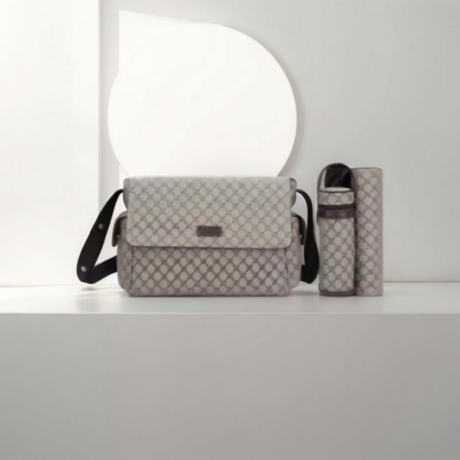 baby bag Diaper Bags pink mother Mummy Diapers Bag infant Zipper Brown Plaid Print Backpack black Nappy Stackers Container Maternity b8