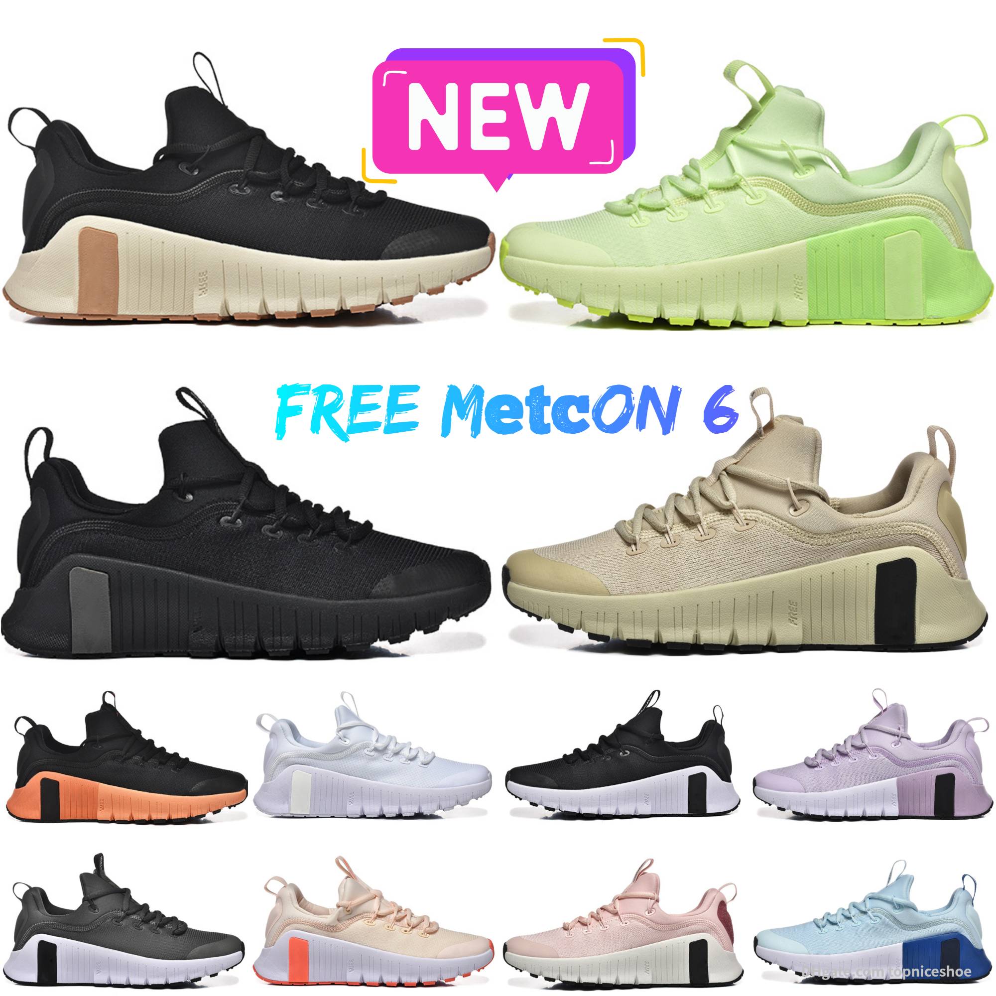 Designer Free Metcon 6 Marathon 6s Running Shoes Womens Mens Trainers Triple Black Anthracite White Light Lemon Twist Hot Punch Jogging Outdoor Sneakers Sports 36-45