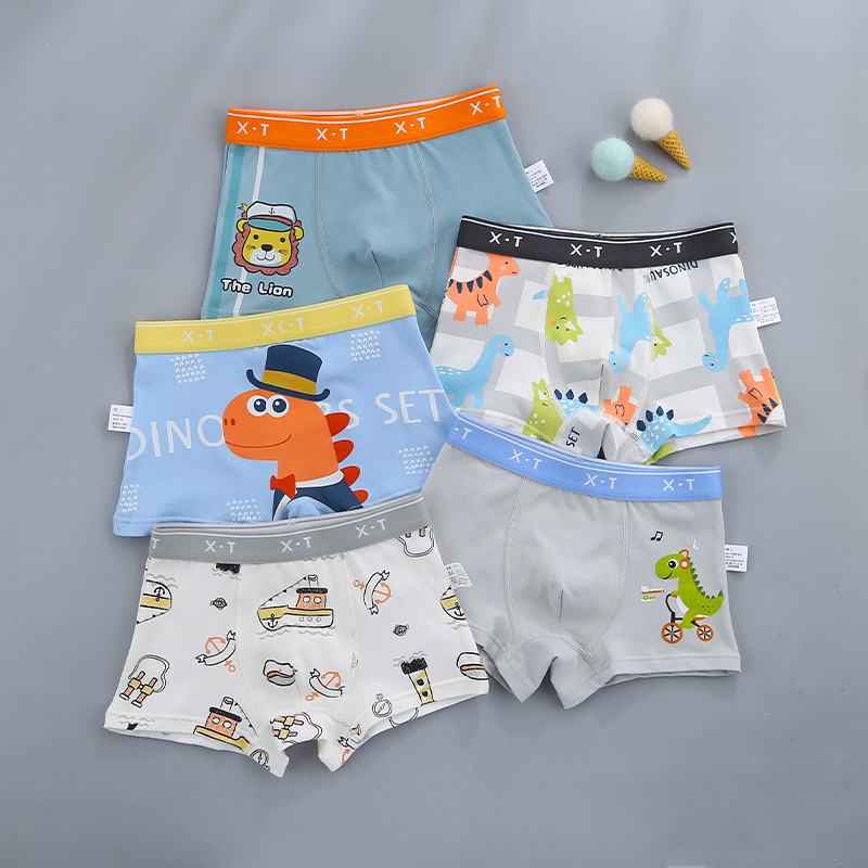Breathable Toddler Boys Shorts Premium Quality Cotton Padded Pants Combination of 5 items - 105-6