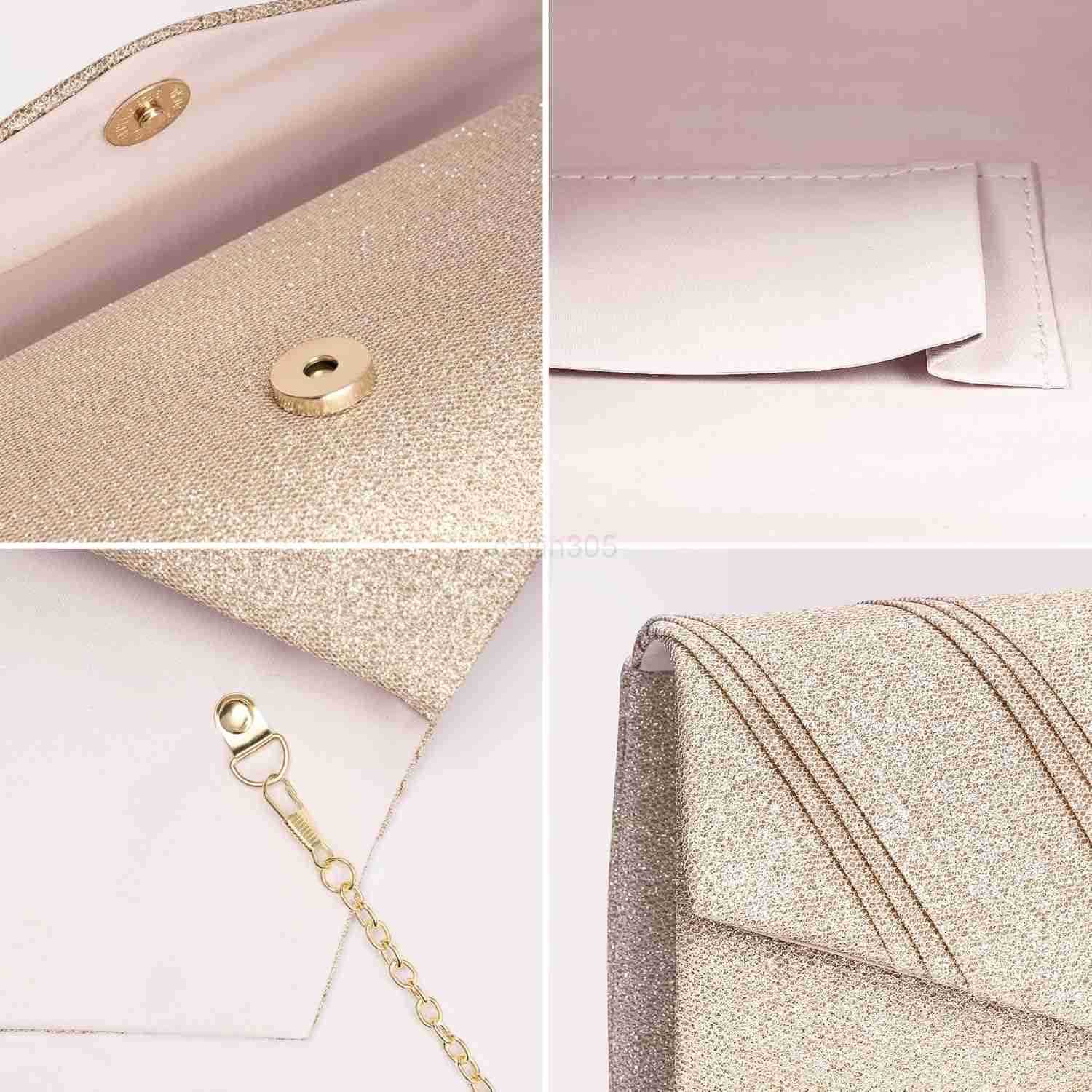 Womens Evening Handbags Glitter Envelope Clutch Purses Formal Ladies bag for Date Night Out Party8743x24in Z25910