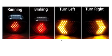 New 12V Smoke Red Taillight Layback LED Tail Brake License Plate Light For Harley Softail Fatboy FXST Dyna Night Train FXD