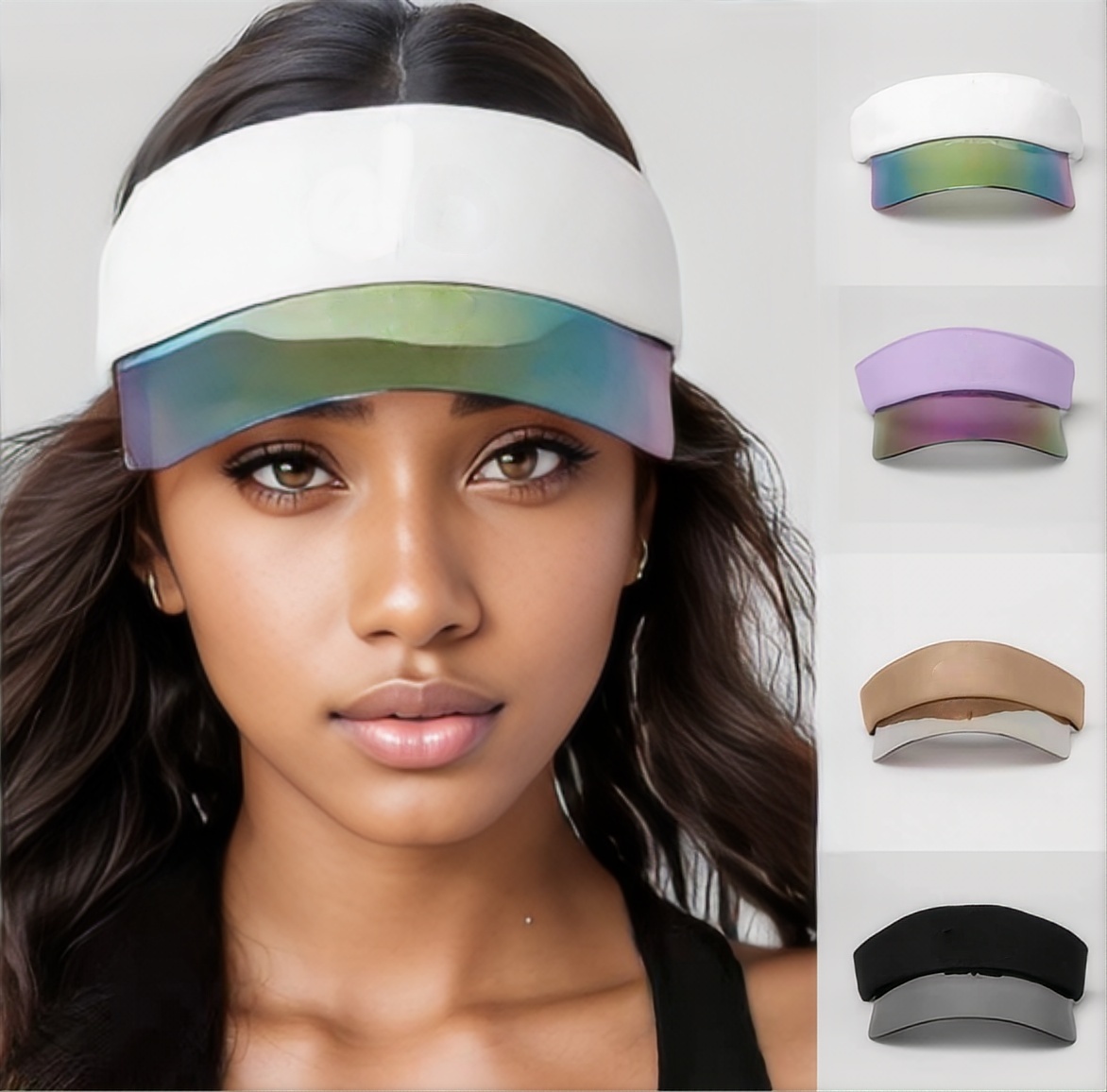 Yoga Visor Designer Sun Hat Visitor Summer Cap Casquette Sunglasses Adjustable Size Sports Golf Tennis Beach Headband Baseball Hats