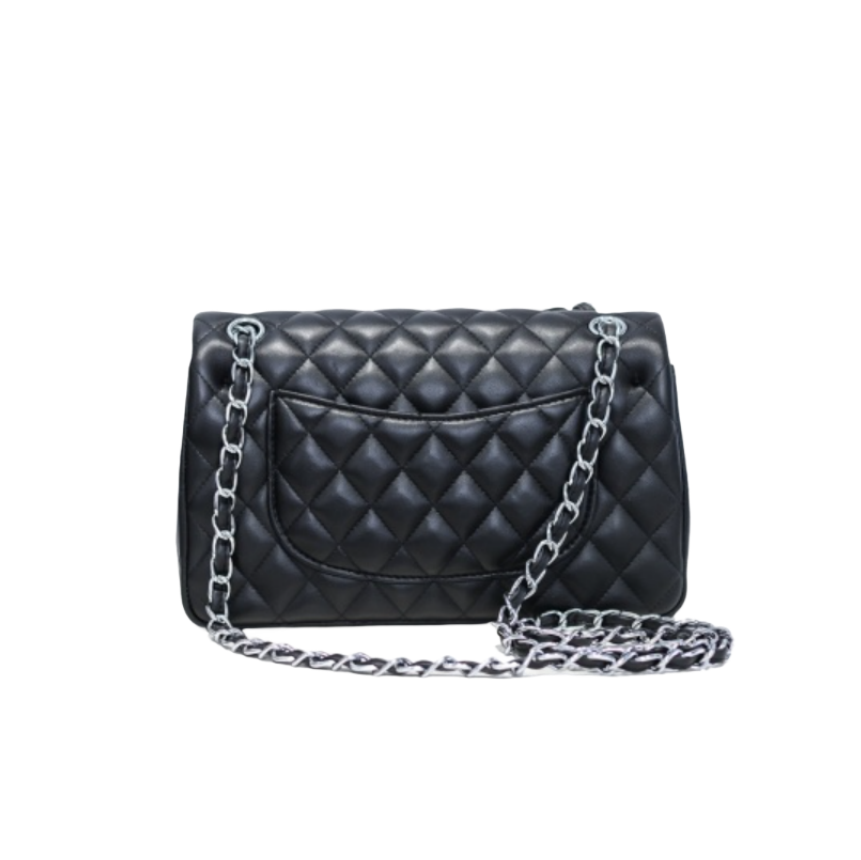 Genuine Leather brand designer woman shoulder bag totes handbag fashion sheepskin soft leather 25.5cm checkers chain strap