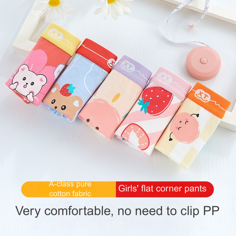 Breathable Lightweight Cotton Children's Shorts for Hot Weather Girls, available in multiple sizes Combination of 2 items - 208