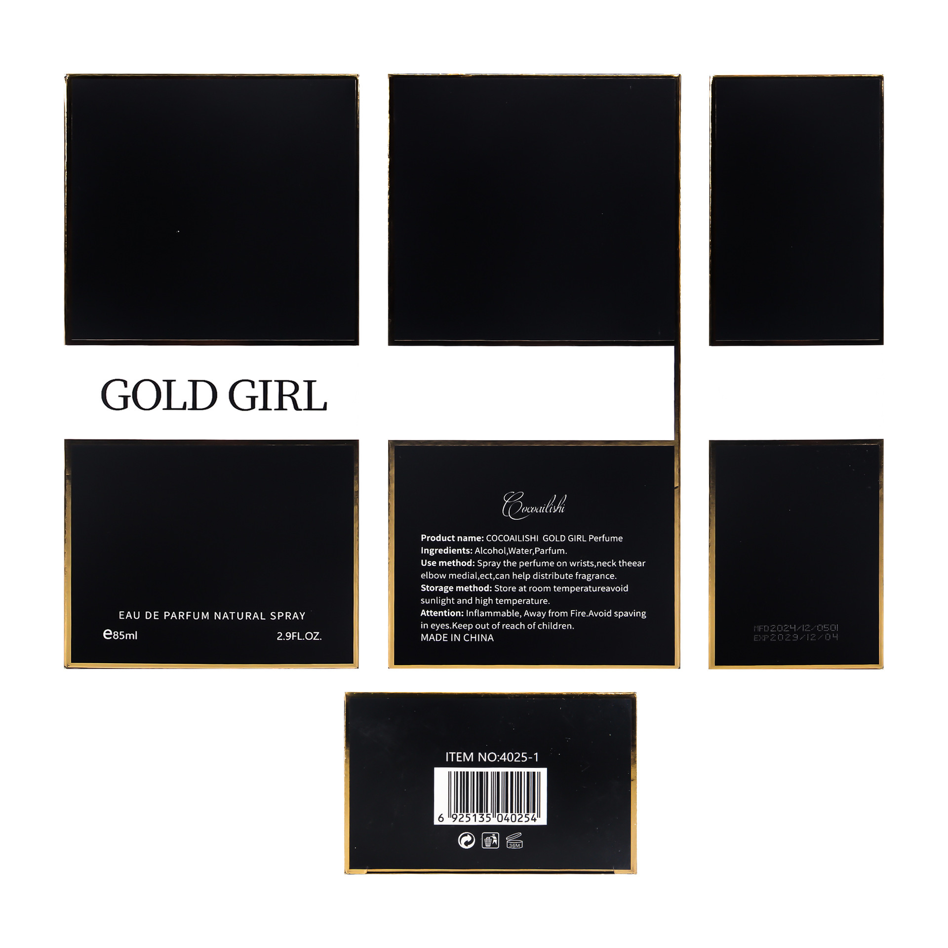 Perfume Pula Red Moon Good Girl Black High Heels Lasting Women's Perfume Boutique Packaging Fast Shipping