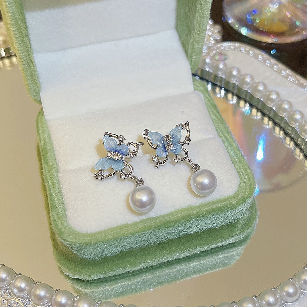 Exquisite butterfly earrings insect earrings party fashion all-match women's earrings exquisite jewelry