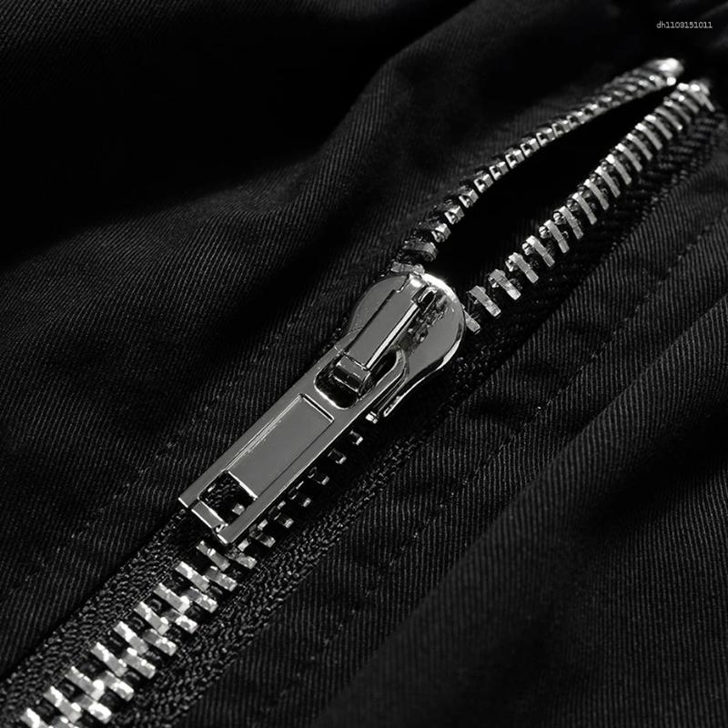 Men's Shorts Men Summer Cargo 2025 Black Loose Casual Side Pocket Wide Leg Short Pants For Male