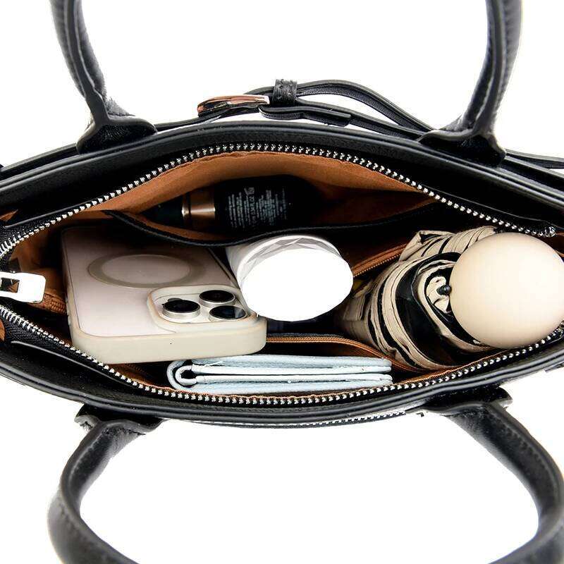 Large Cowhide Women's Capacity Shoulder Retro Genuine Leather Female Handbags Purses Designer Women Tote Bag