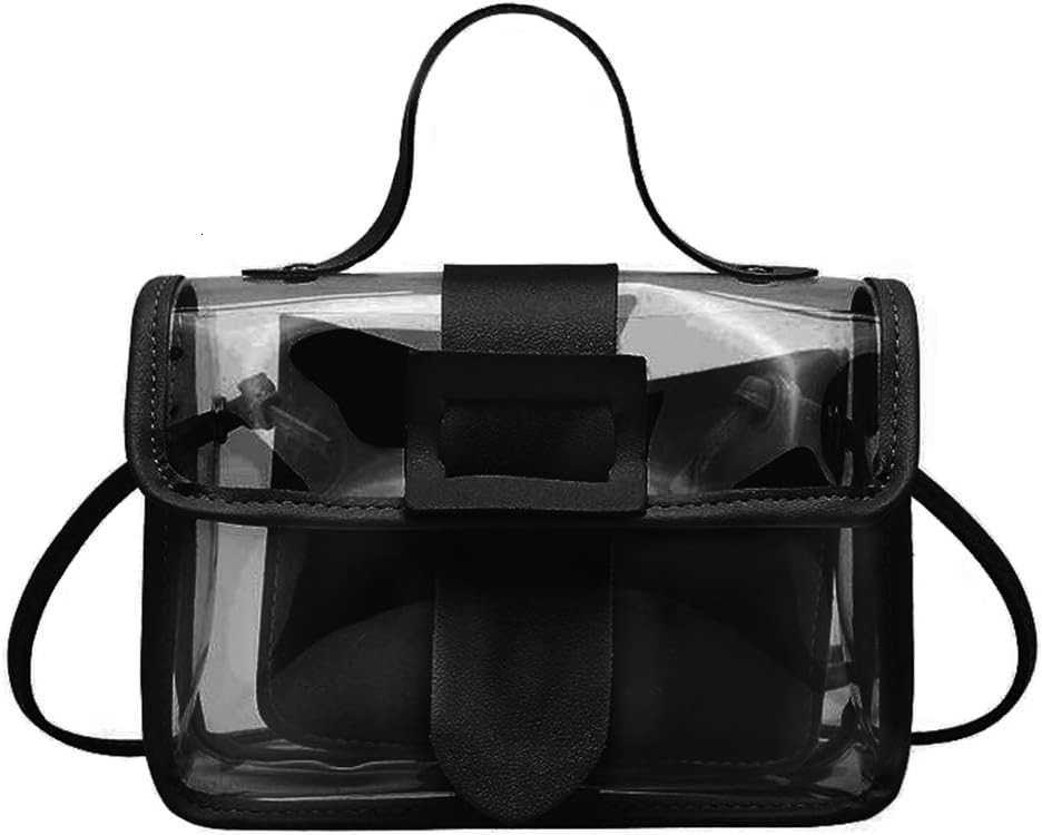 Clear PVC Crossbody Bag Handbag Approved for Stadiums Z25909