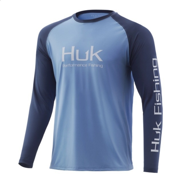 HUK Camouflage Fishing Clothes UPF 50 Fishing Shirts men Outdoor Summer Sun Protection Long sleeve Fish Apparel Camisa De Pesca 240709
