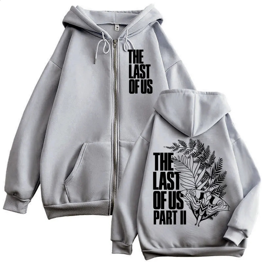 The Last of Us TV Series Print Zipper Hoodie Men Women High Quality Fashion Zip Up Sweatshirts Casual Oversized Fleece Pullovers 250818