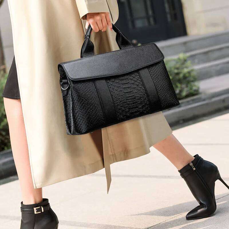 Large Capacity Pu Leather Women's 2023 New Ladies Handbags Shoulder Crocodile Pattern Women Tote Bag Crossbady Bags