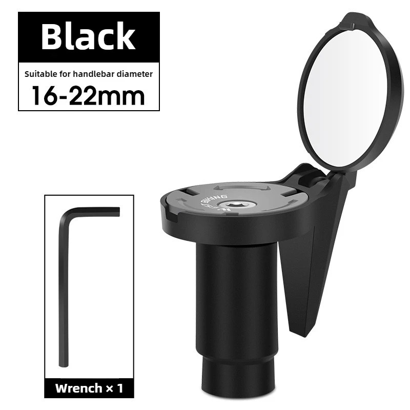 2 PCS Bike Mirror, Bikes Bar End Bicycle Riding Rearview Mirrors for Handlebars, Adjustable 360 Degree Rotatable Convex Mirror