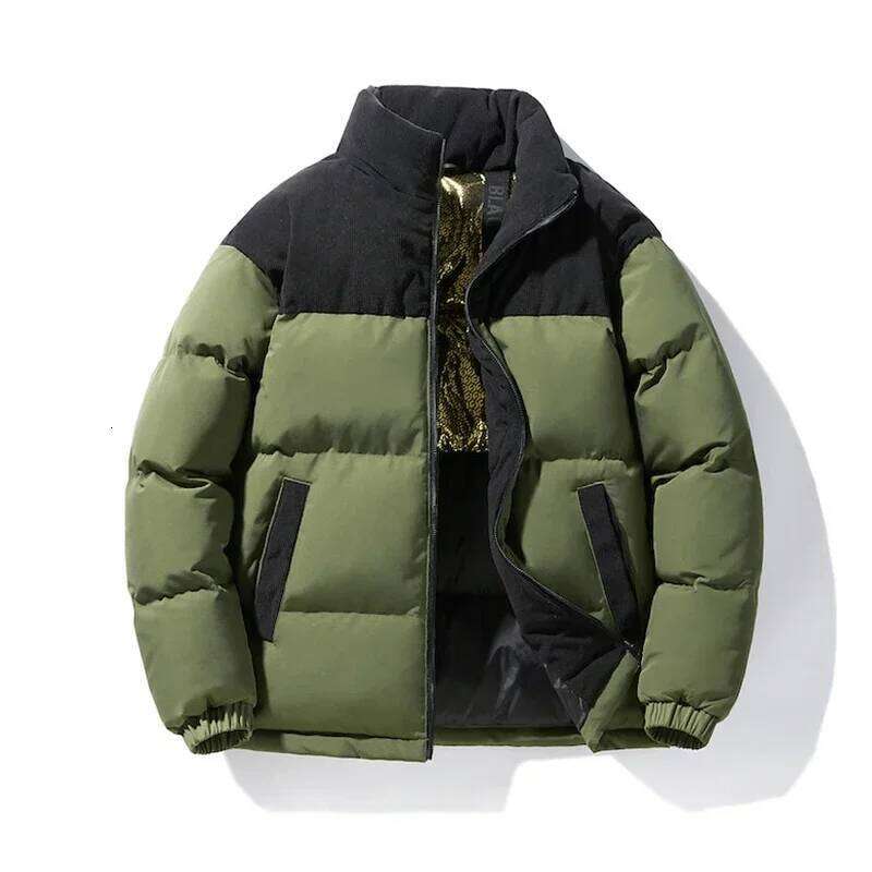 Winter New Fashionable Handsome Youth Outdoor High Quality Solid Color Stand Up Collar Comfortable Warm Windproof Down Jacket