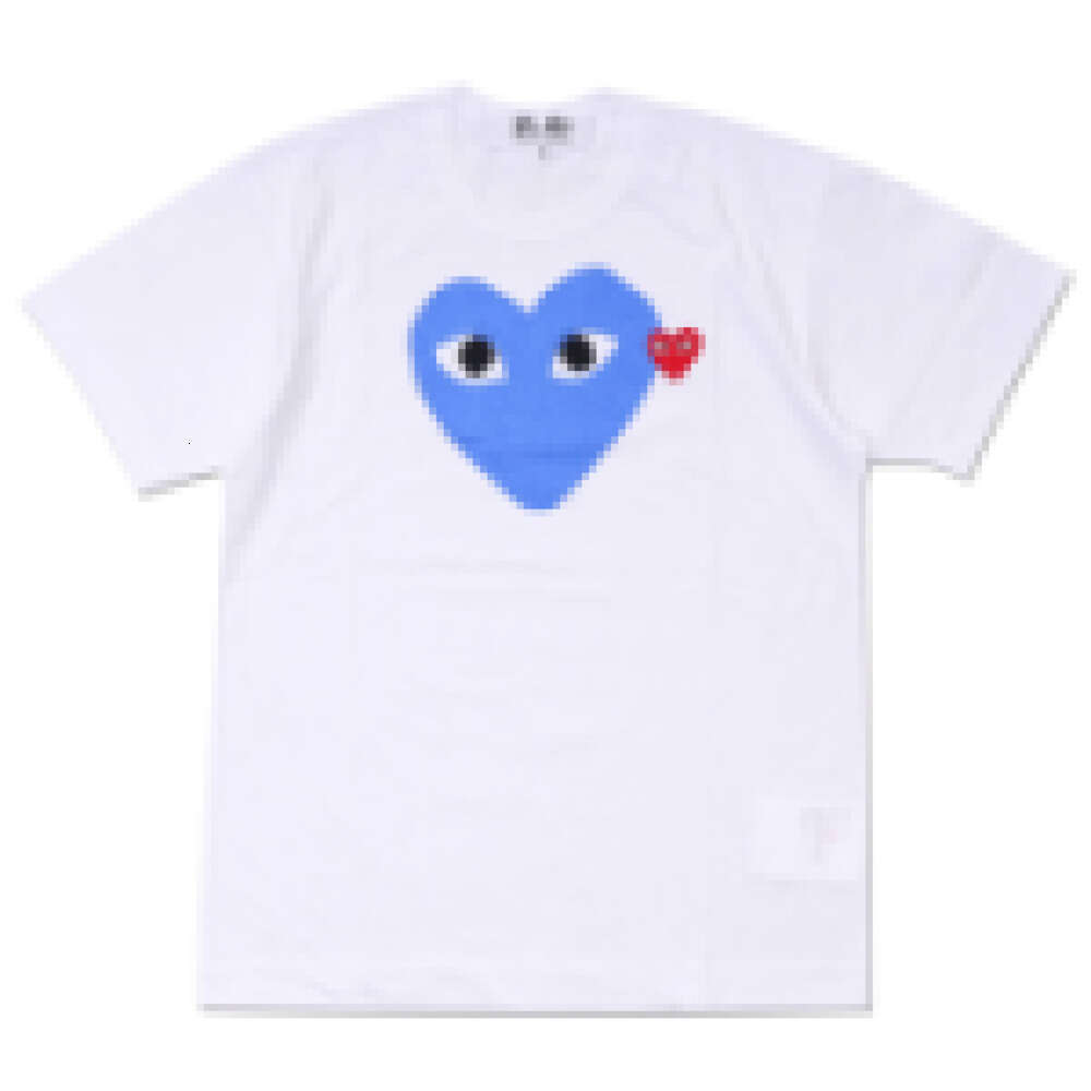 Play Shirt Designer Red Heart Eyes Come Du Garcon Tshirt Printed Fashioncome Casual T-Shirt Unisex Japan Quality Euro Play Shirt Sleeved Trend Love Eyes Shirt 231