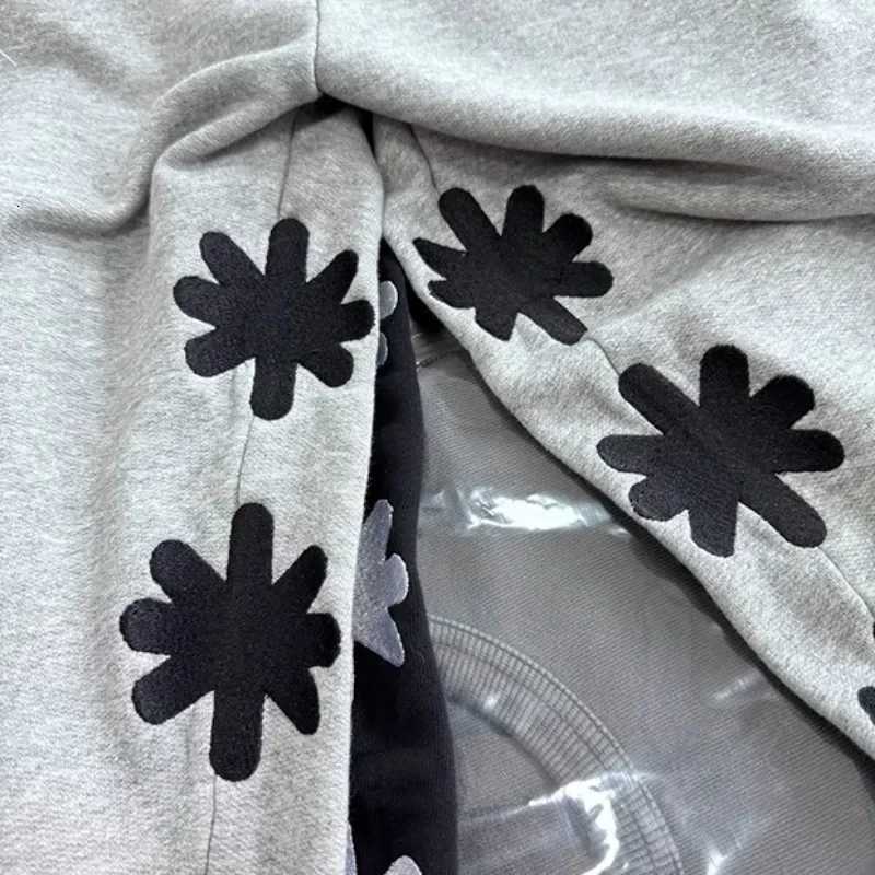 Embroidery Floral Metal Lost Shadows Sweatpants Black Gray Pants Men Women High Quality Casual Drawstring Jogger Trousers X250828
