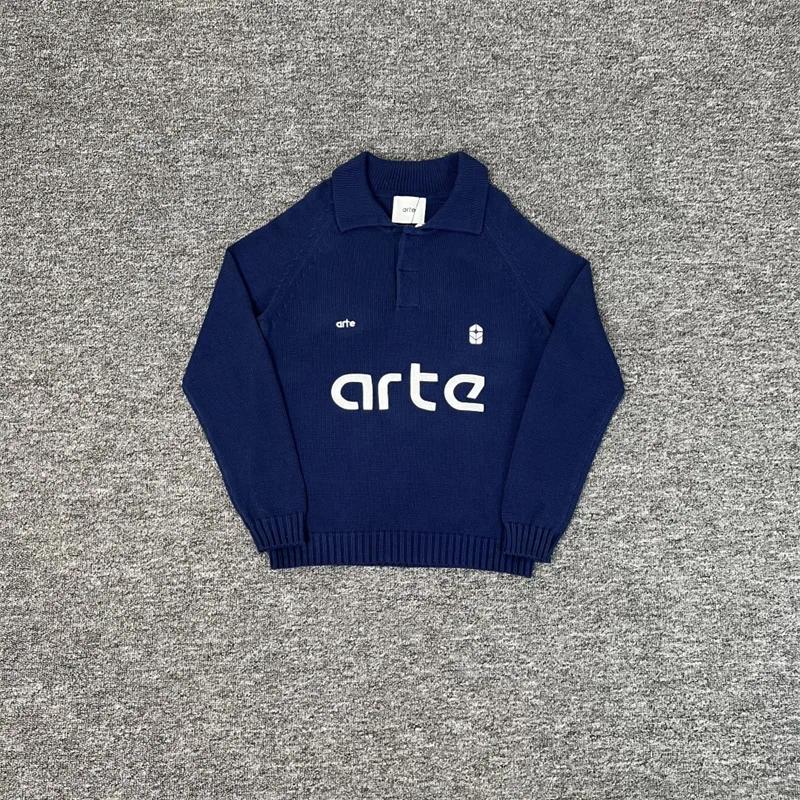 Men's Sweaters Arte Casual Knit Pullovers Men Women 1:1 High Quality Letter Print