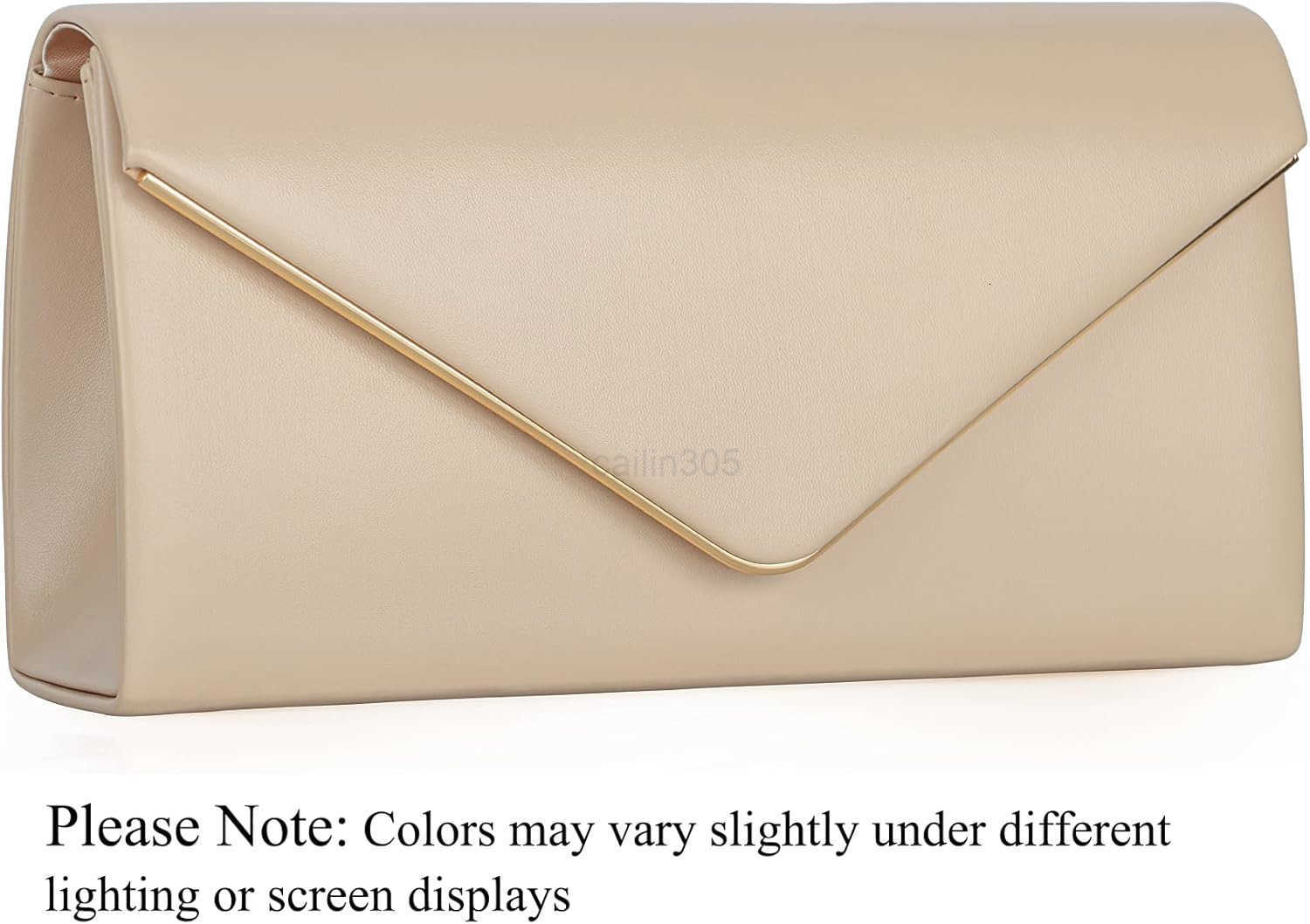 Leather Envelope Clutch Bag Classic Dressy Purse Foldover Evening Handbag Z25909