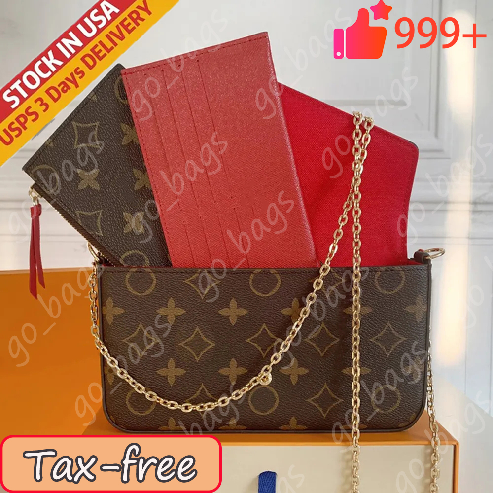 Designer Bags Shoulder Bags Luxury Bags Purse letter print Three-in-One Chain Bag Women's Flip-Top Wallet Envelope Bag High-Quality Leather Crossbody Bag Handbag