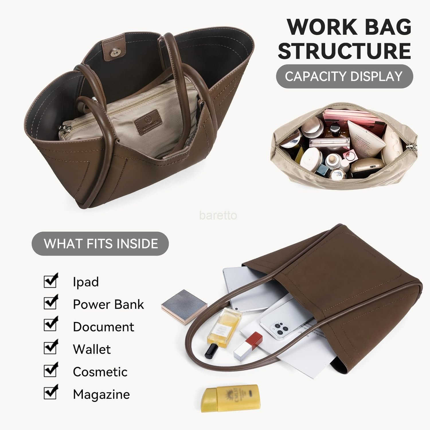 Purses for Women Trendy Travel Shoulder Bag Ladies Designer Tote Handbag 2025 Summer 114 x 3 x 122 M250828