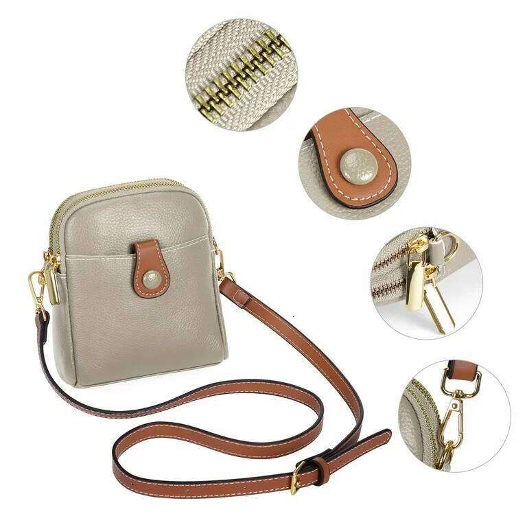 Women Cow Genuine Leather Female Fashion Designer Handbag Lady Small Square Bag Retro Cowhide Crossbody Shoulder Bags