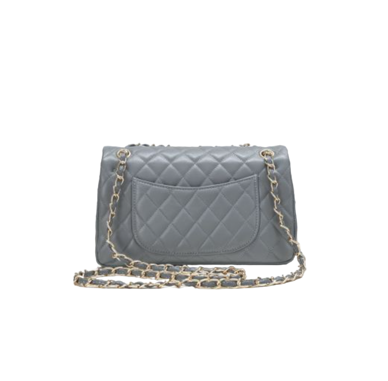 Genuine Leather brand designer woman shoulder bag totes handbag fashion sheepskin soft leather 25.5cm checkers chain strap