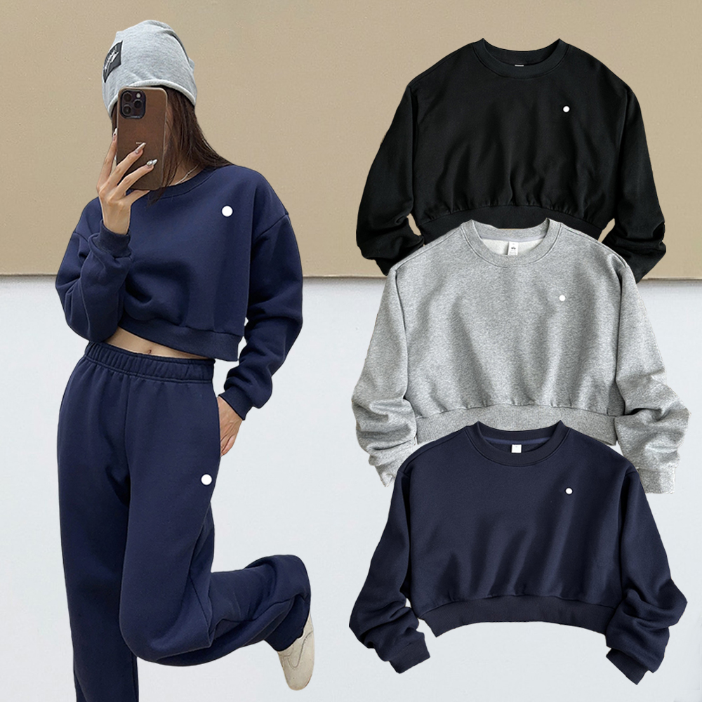 Designer Men and Women Hoodie Sweatshirt Fashion Yoga Hoodie Jackets Autumn Winter Long Sleeve Round Neck Pullover Couple Tops