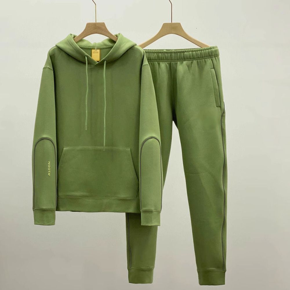 NOCTA Designer Mens hoodie Tracksuits Reflective Strip Pullover Sweatshirt Sweatpants sweater Trousers nocta Sports jumper Running Joggers suits top