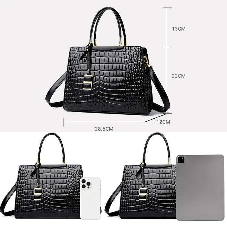 Commuting Sac Alligator Patent Leather Shoulder Crossbody Hand For 2025 Brand Handbags Women Bags Designer