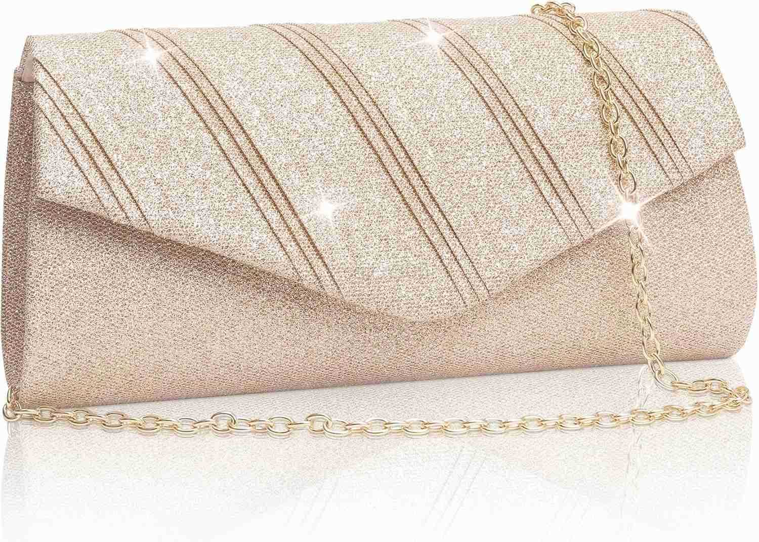 Womens Evening Handbags Glitter Envelope Clutch Purses Formal Ladies bag for Date Night Out Party8743x24in Z25910