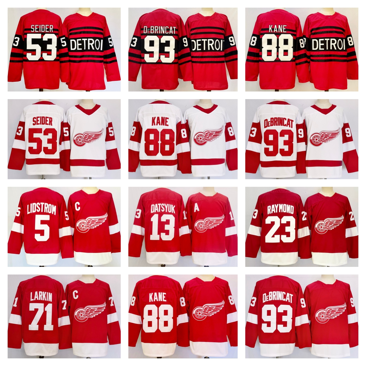 Wings 2025 New Hockey Jersey Stitched
