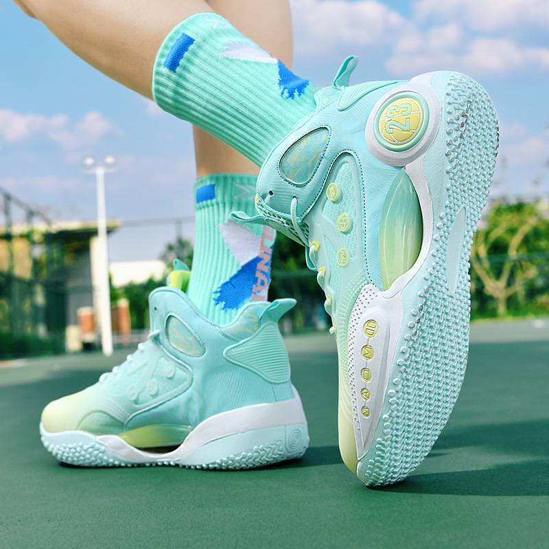 Wade Basketball fission 8 low top men's shoes new lightweight high rebound non-slip glow-in-the dark breathable sneakers