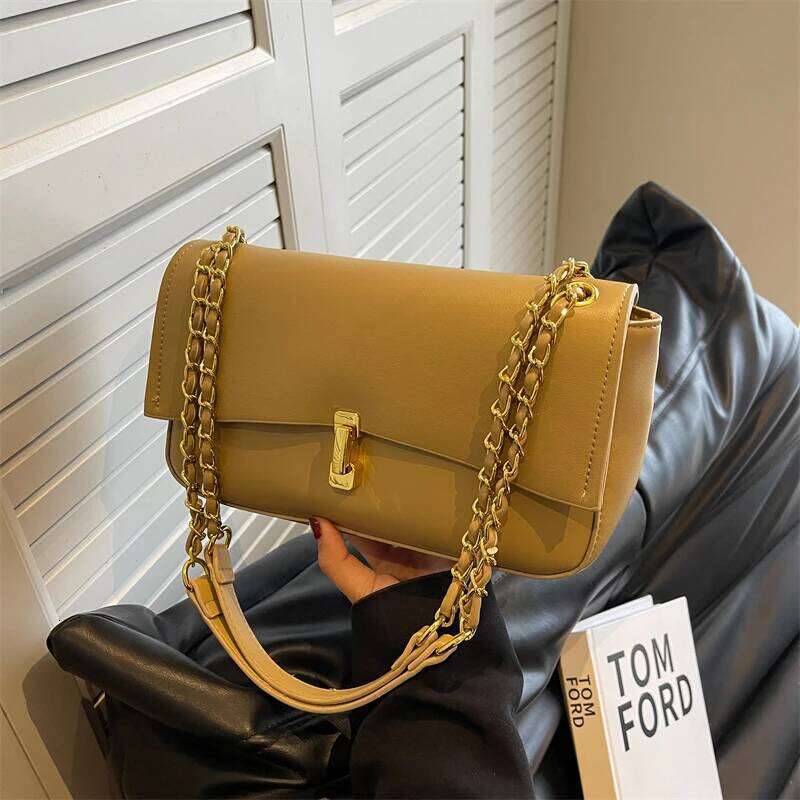 Popular Women Handbag Genuine Leather Crossbody Shoulder Purse Messenger Ladies Chic Fashionable Everyday Bag