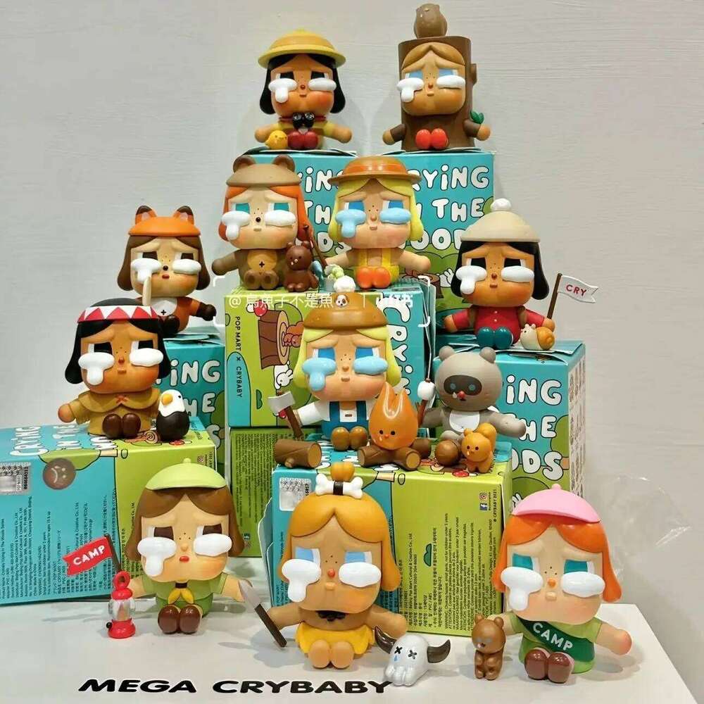 POP MART Crybaby Jungle Adventure Crying In The Woods Series Original Blind Mystery Box Bag Toy Doll Cute Anime Figure