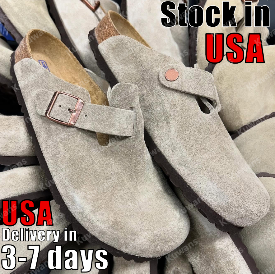 Clogs Slippers Designer Clog Sandals Cork Flat High Quality Fashion Summer Genuine Leather Slide Favourite Beach Casual Shoes Women Men 35-47