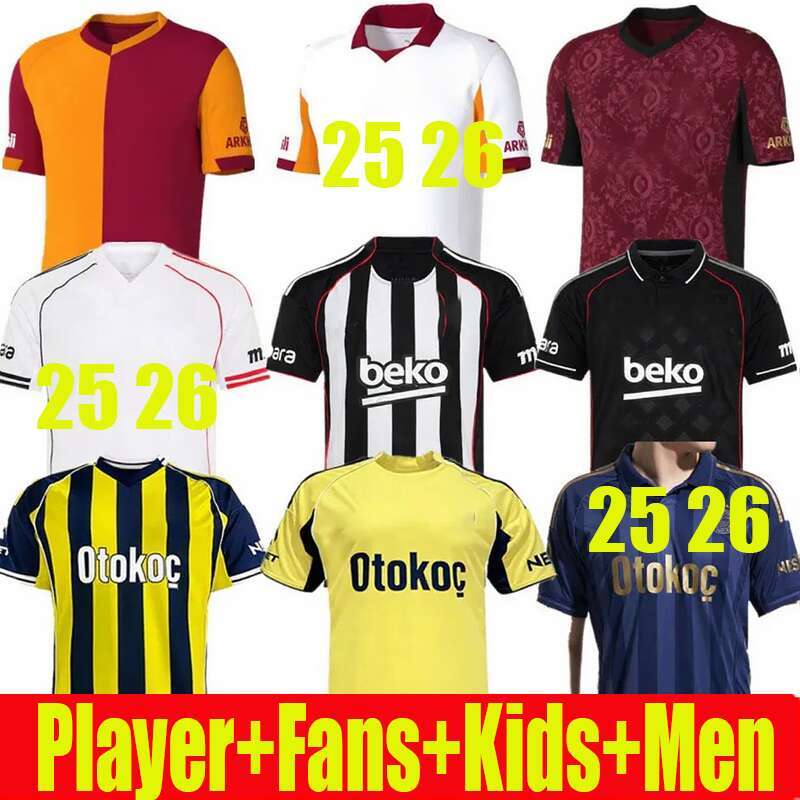 2025 2026 Turkey Galatasaray home away Soccer Jerseys DURAN NESYRI 25 26 NENE FREDERICO SEMEDO ALVAREZ SZYMANSKI SKRINIAR Fenerbahce Mens Football Shirts Uniforms