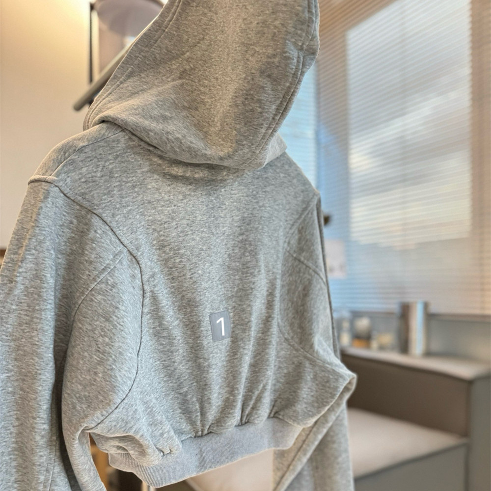 Women Yoga Sweet Cropped Jacket Sports Coat Hooded Womens Sweatershirt Short Yoga Clothes Autumn Winter Outfit Top Zipper Cardigan Fitness