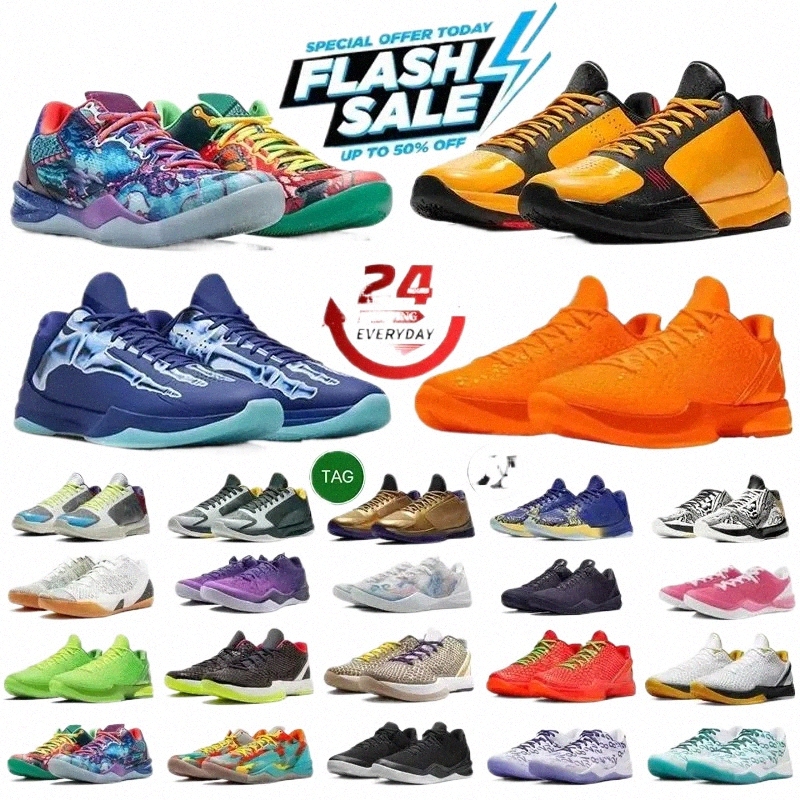 designer Mamba 6 Basketball Shoes Zoom 6 Eybl Protro 6 Mambacita 5 Think Pink X-Ray Easter Del Sol Black for Men Women Trainers Outdoor Sports Sneaker