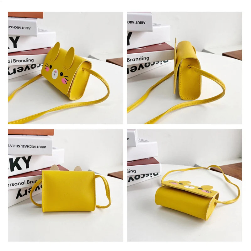 Childrens Accessories Small Shoulder Bag Cute Rabbit BabyGirls Crossbody Bags Cartoon Kids Boys Mini Coin Purse Handbags 250828